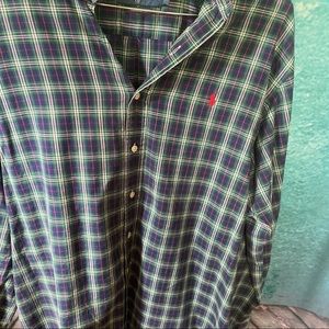 Ralph Lauren Classic Fit Plaid Button Down Shirt